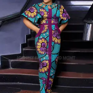 Half Sleeve Ankara Dress