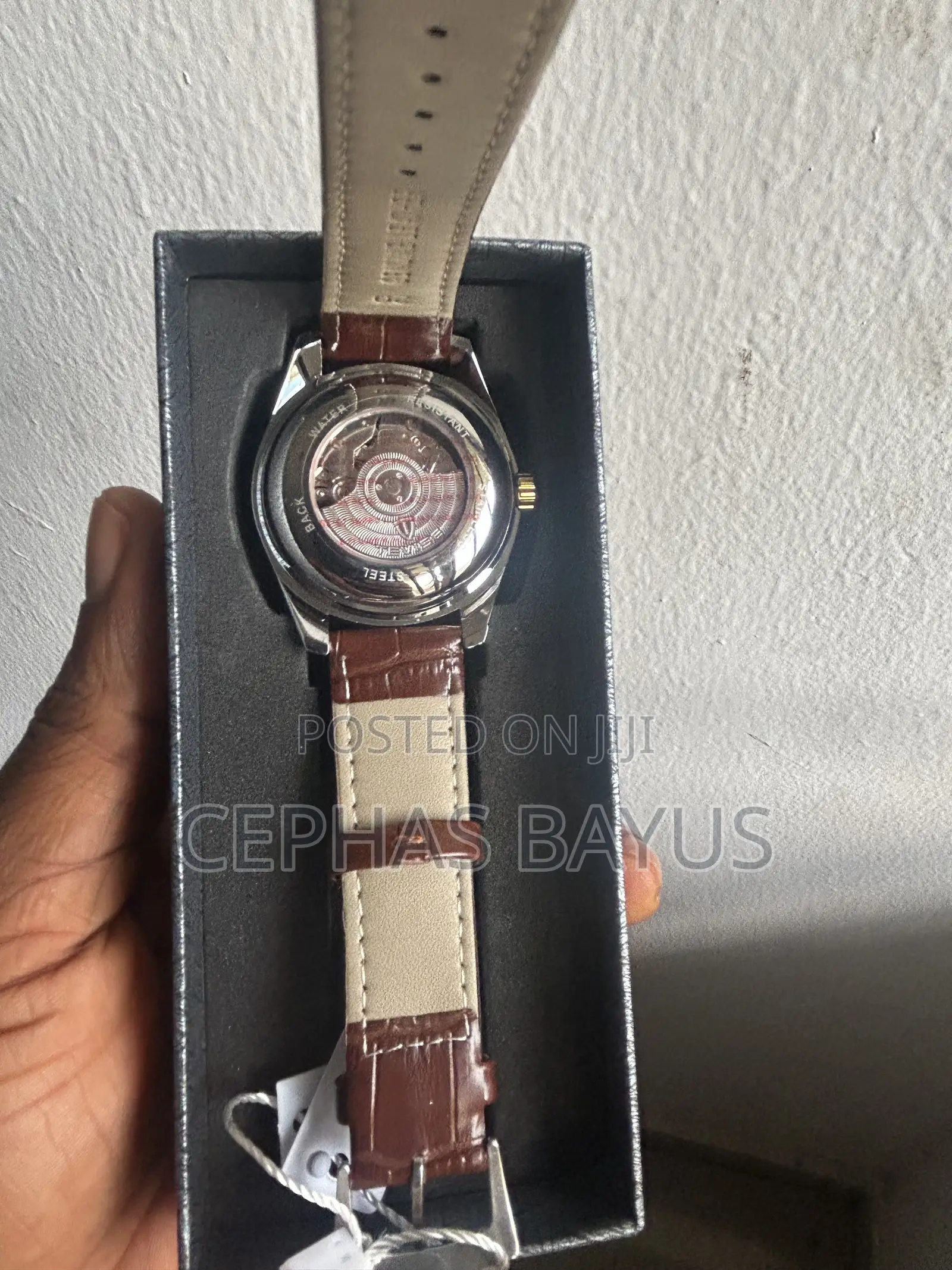Tevise Automatic Mechanical Watch With Moon Face