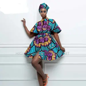 Lantern Sleeve Dress With Belt