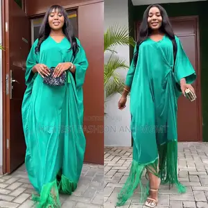 Satin Boubou Dress