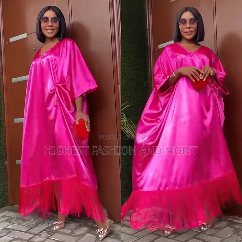 Satin Boubou Dress