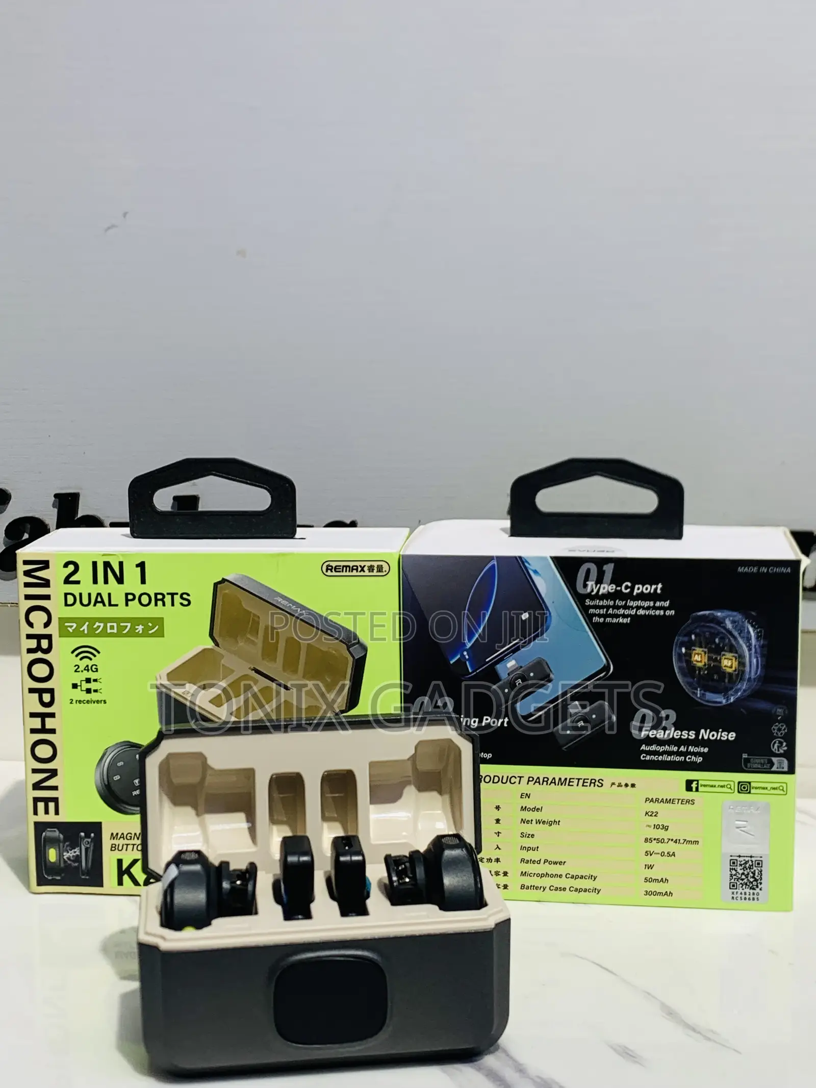 Remax 2 in 1 Dual Port Microphone