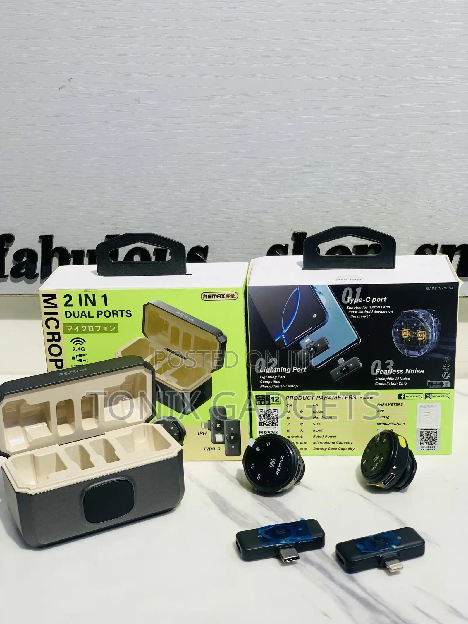 Remax 2 in 1 Dual Port Microphone