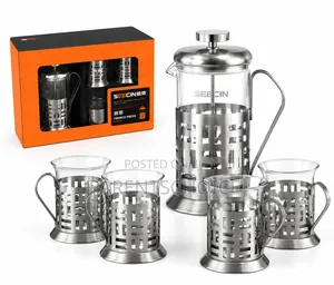Cafetiere Filter French Press Coffee Tea Maker With 4 Cups