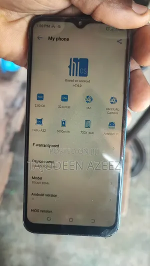 Tecno Pop 5 Pro 32 GB Blue