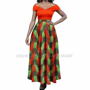 Off Shoulder Top and Print Skirt
