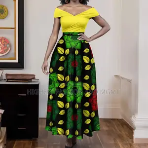 Off Shoulder Top and Print Skirt