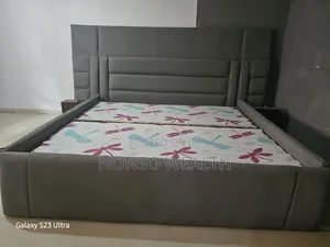 5 by 7 Bed Frame for Sale. Addition, Two Solid Bedside Drawers