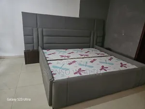5 by 7 Bed Frame for Sale. Addition, Two Solid Bedside Drawers