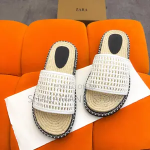 Original New Zara Espadrille Men Chunky Slide