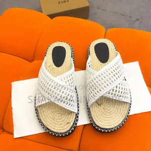 Original New Zara Espadrille Men Chunky Slide