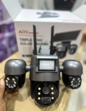 Ubox New Design Triple Lens Solar PTZ 4g Camera
