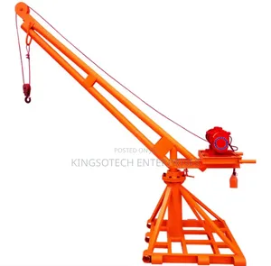 Site Crane With Electric Winch 1000kg