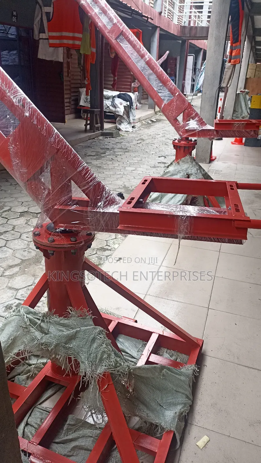 Complete Set of Site Crane With Electric Winch 1000kg