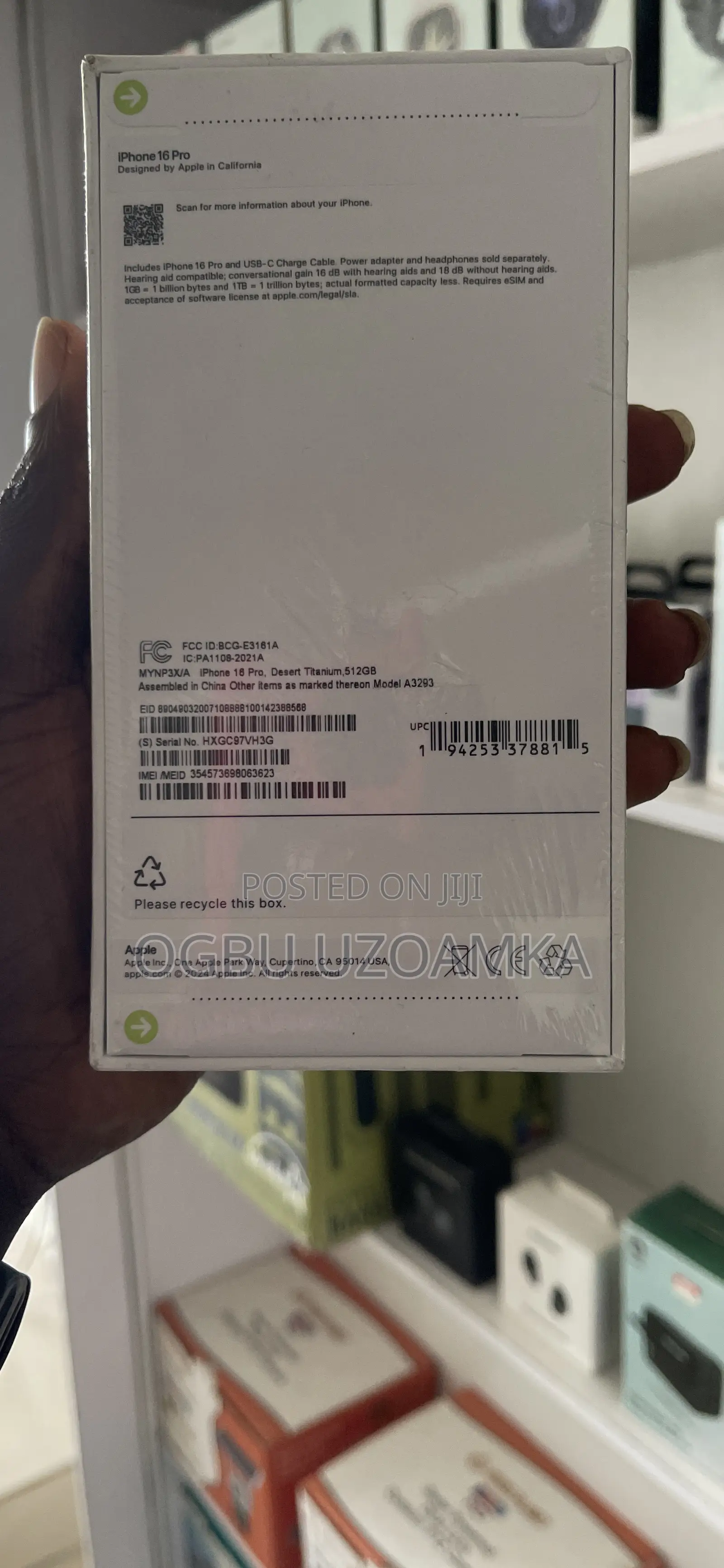 New Apple iPhone 16 Pro 512 GB Gold