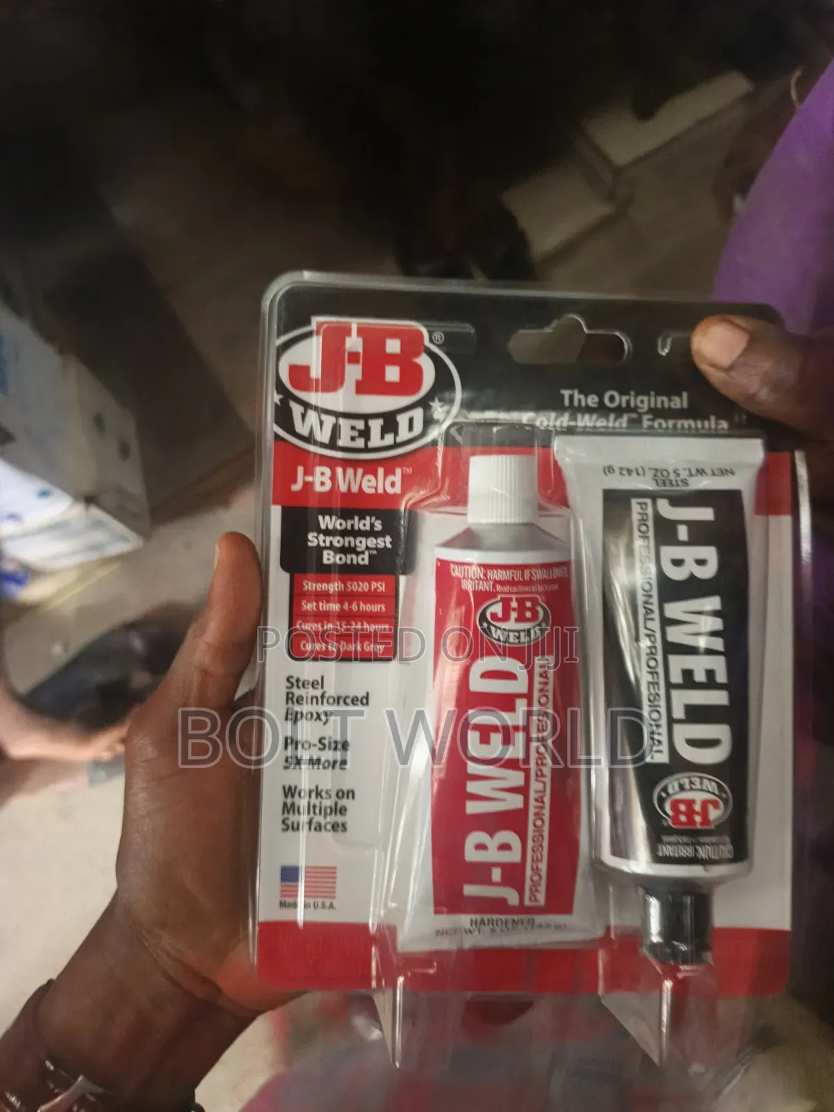 J B Weld Epoxy Big Size Original