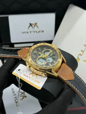 Matturi Leather Wrist Watch