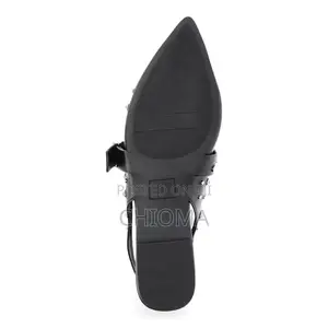 No Boundaries Women's Studded Slingback Flat Shoes