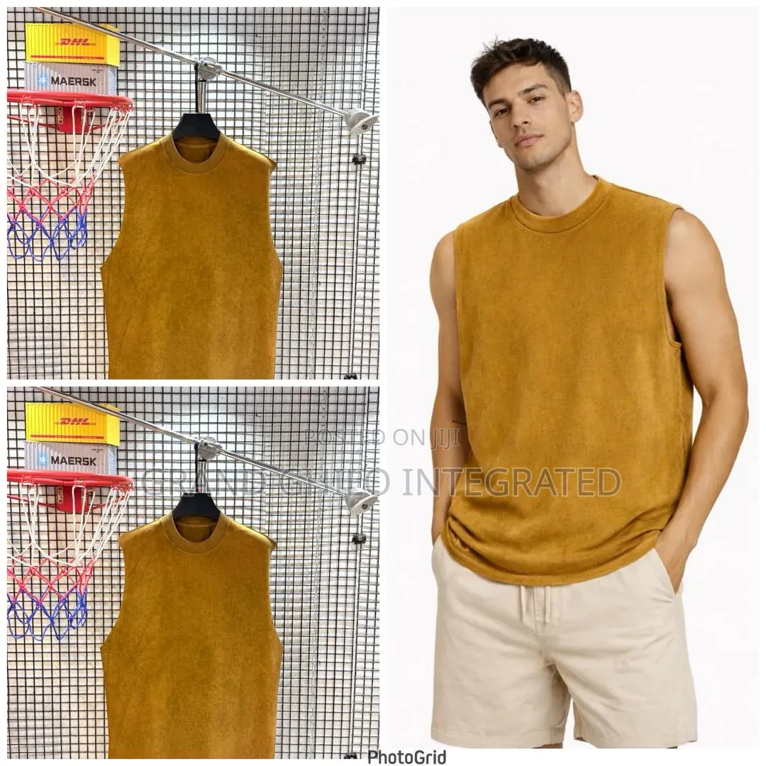 Sleeveless Stonewashed Shirts