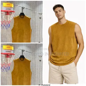 Sleeveless Stonewashed Shirts