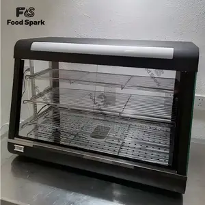 Commercial 3ft Black Snacks Display Warmer