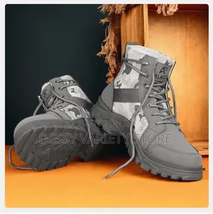Alagzi Men's Outdoor Casual Boots-Grey