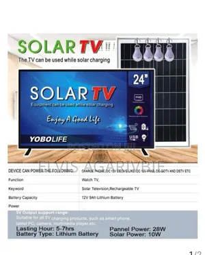 Solar Powered Tv Setup