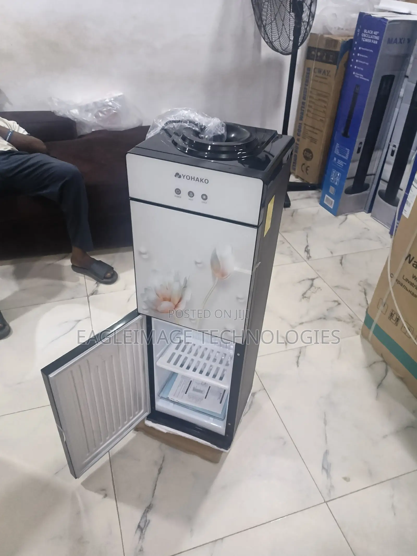 Commercial Yohako 3-Button Water Dispenser Drinks Fridge