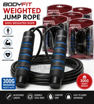 Professional Bodyfit Weighted Rope|Portable Home Workout.