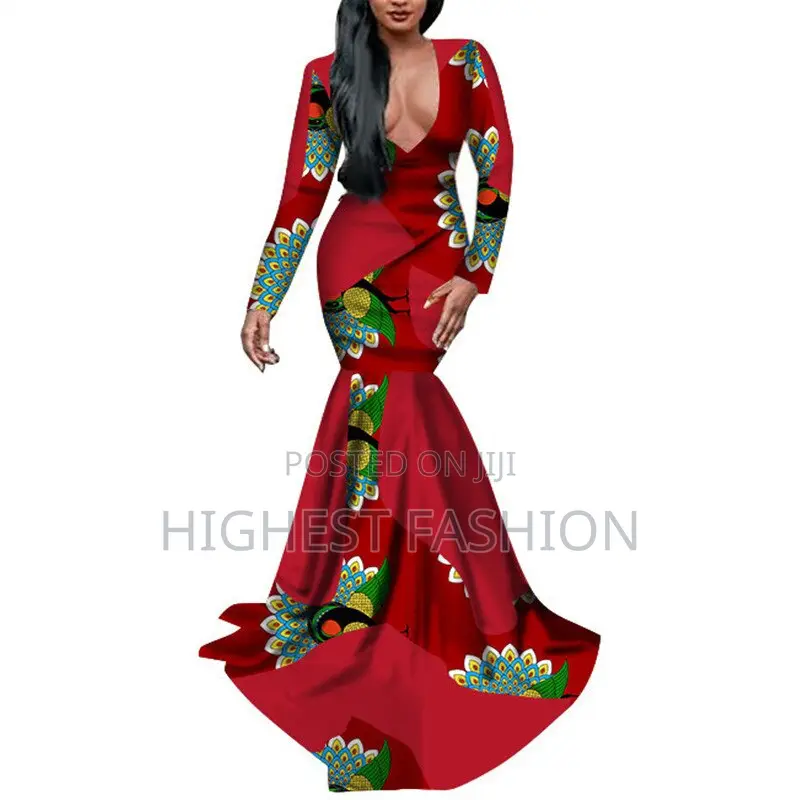 African Mermaid Patchwork Dress