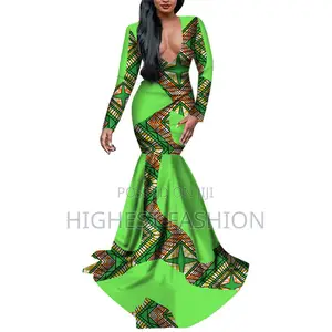African Mermaid Patchwork Dress
