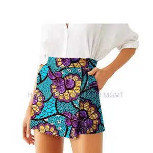 Loose High Waist Ankara Short