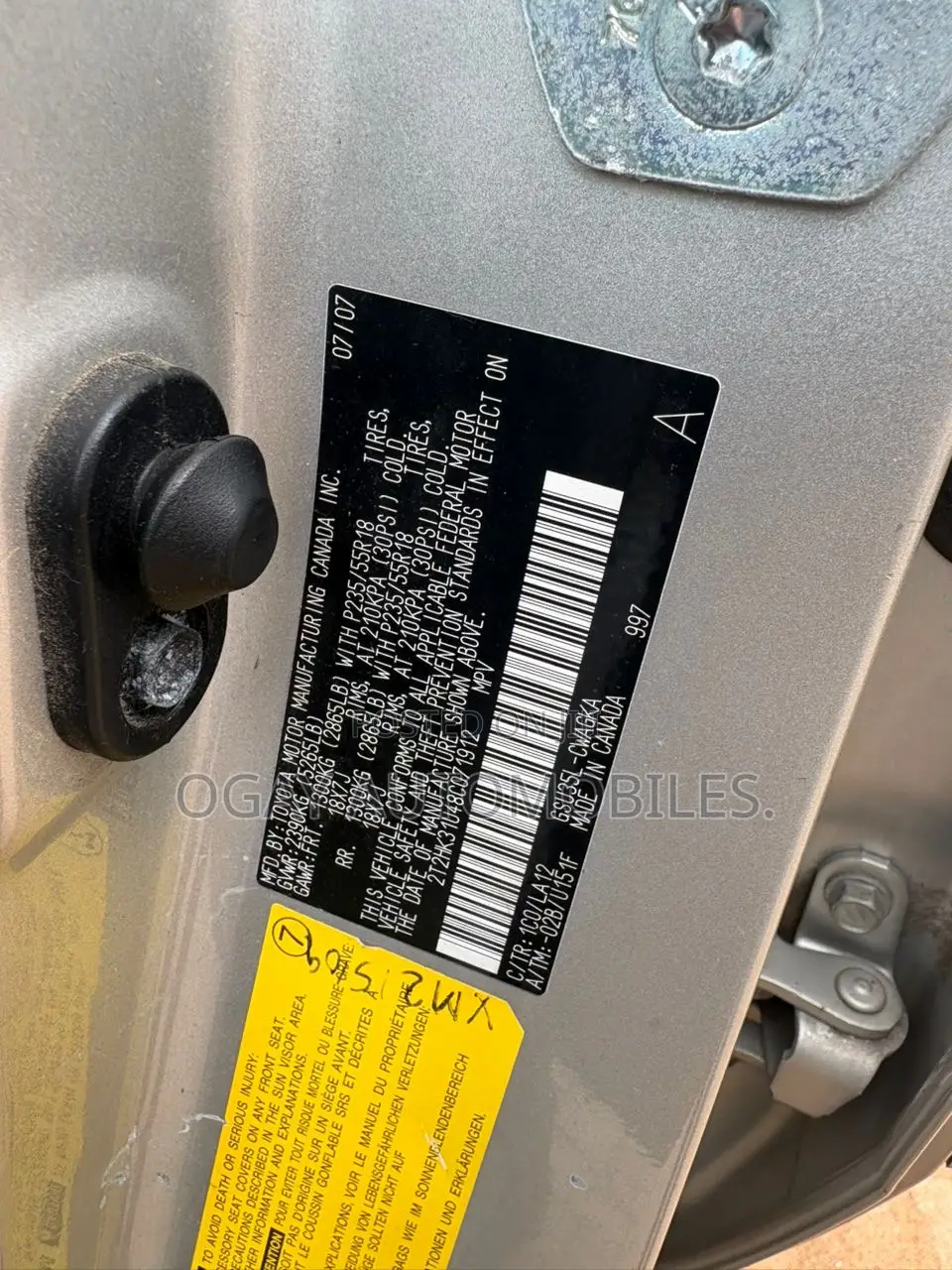Lexus RX 350 2007 Silver