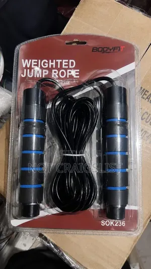 Original Body Fit Heavy Duty Weighted Jump Rope for Weight Loss