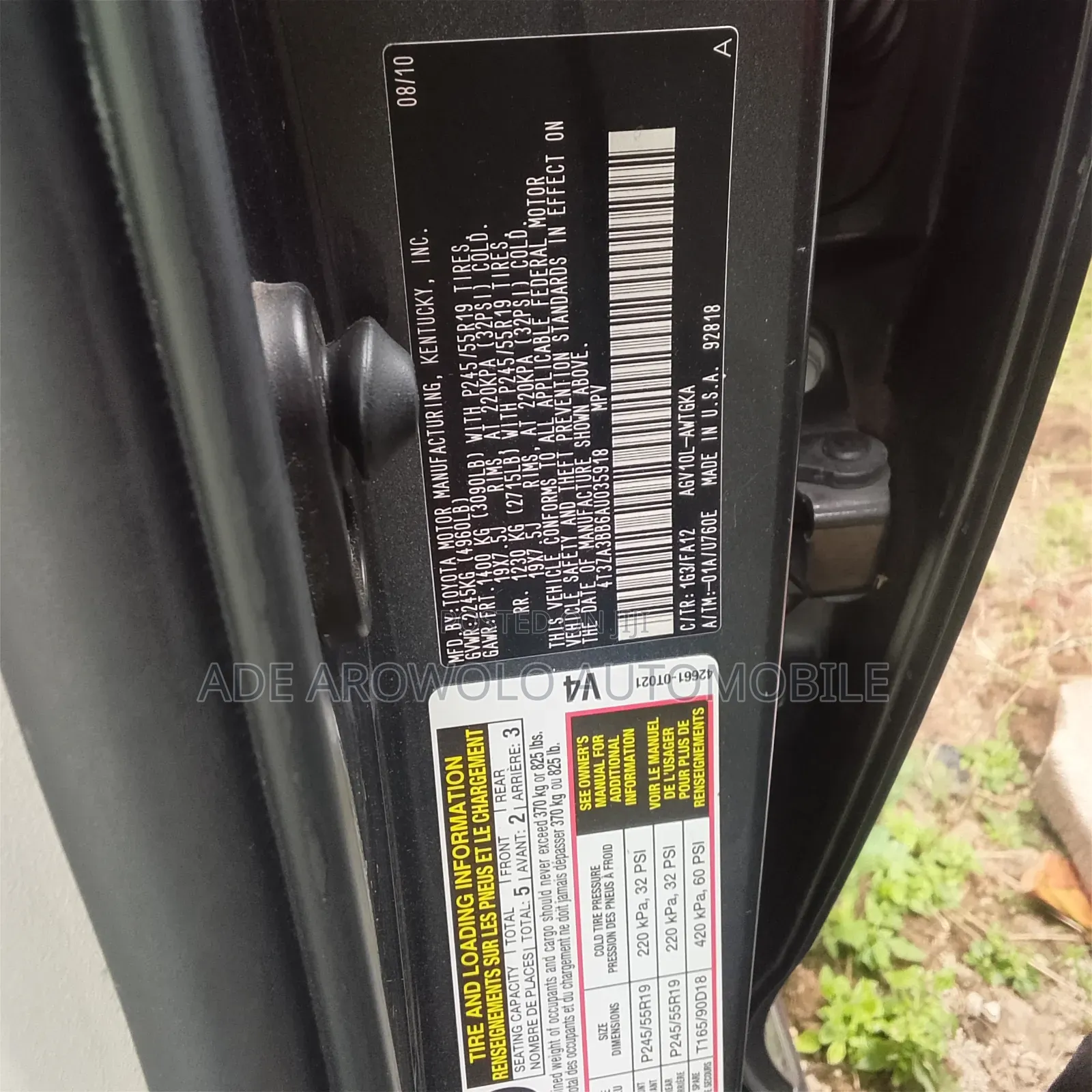 Toyota Venza 2010 Gray
