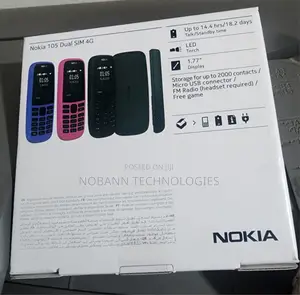 New Nokia 105 4G Black
