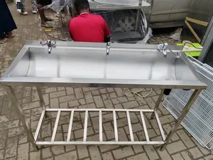 Industrial-Style Stainless Steel Hand Wash Sink