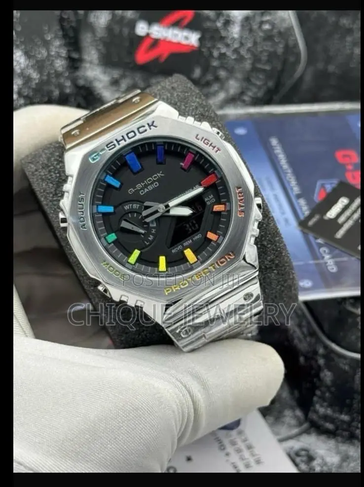 Silver G Shock Ga 2100