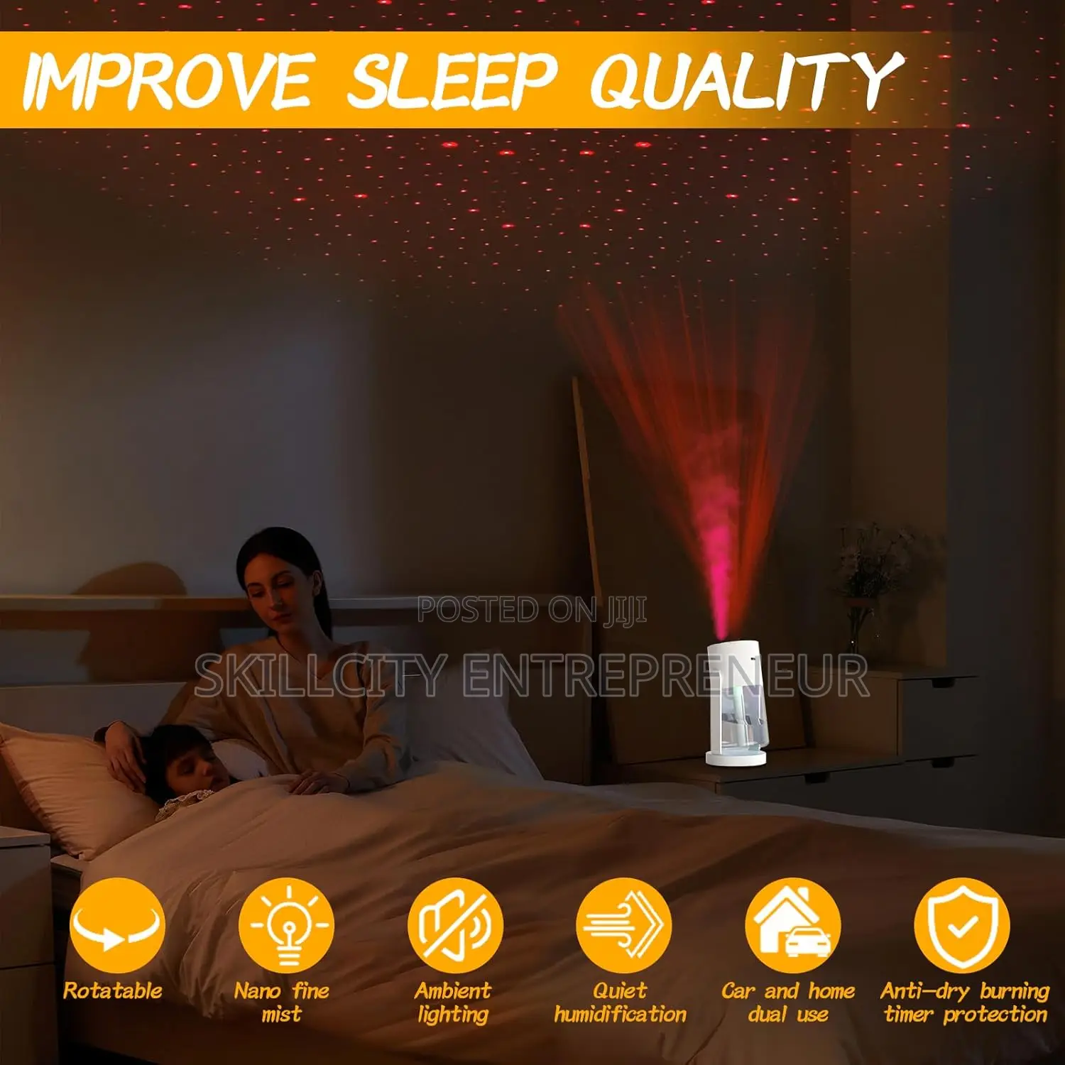 Starry Sky Humidifier And Aroma Diffuser