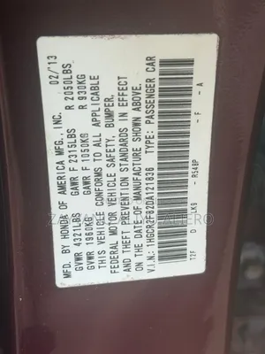 Honda Accord 2013 Maroon