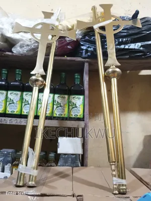 This Is the Original Brass Processional Cross for Church