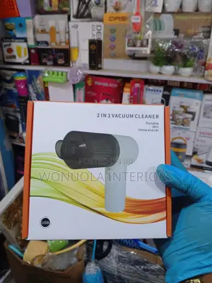 2 In 1 Vacuum Cleaner Portable Mini Designed For Home And Car Use