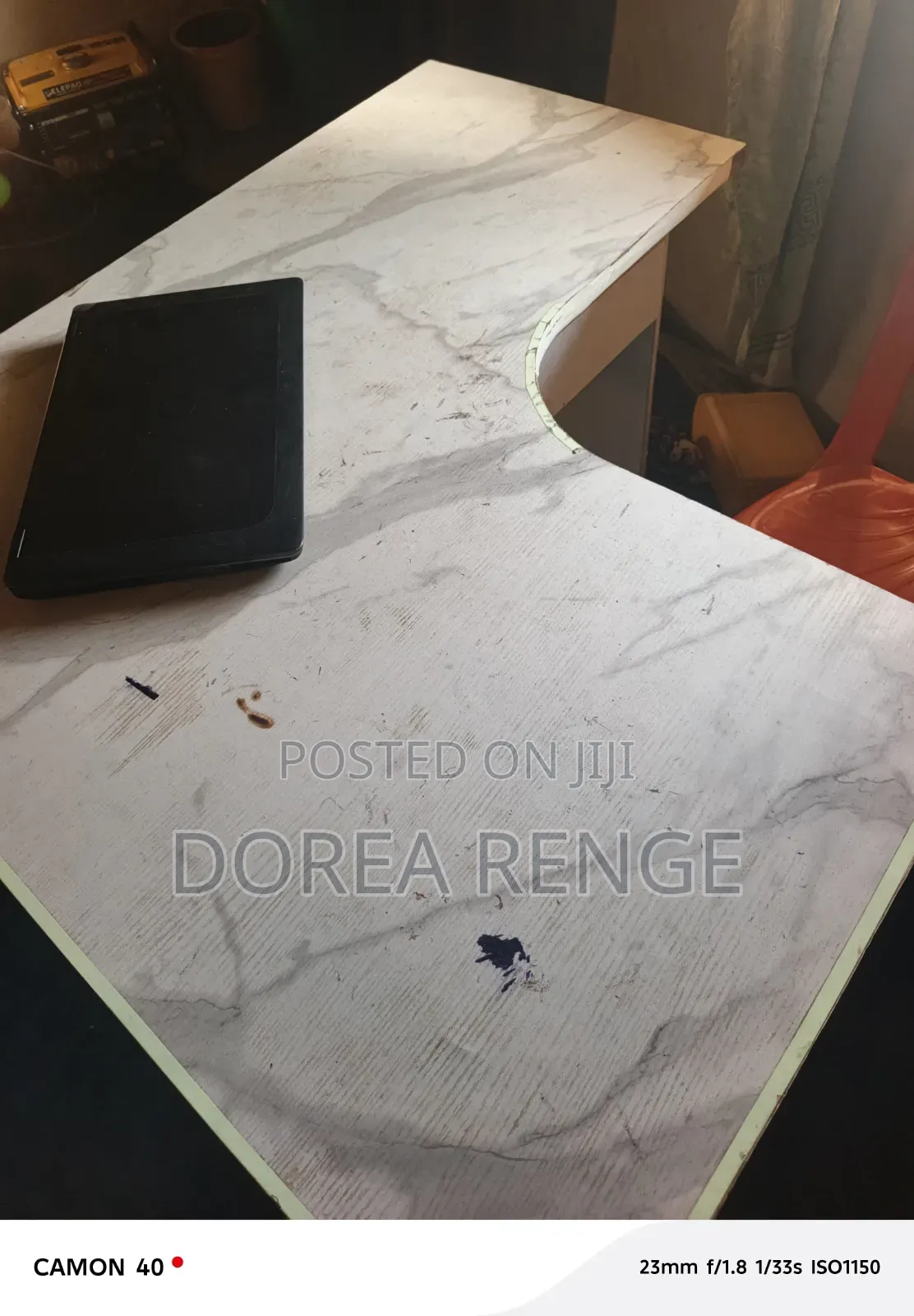 Huge Curve White Table