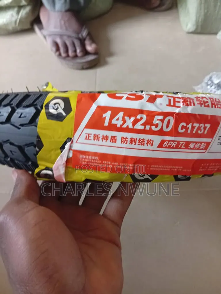 Electric Bike Tire 14x 2.50 (Tubeless)