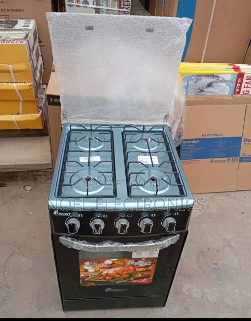 Boscon 4 Burner Freestanding Cooker With Oven