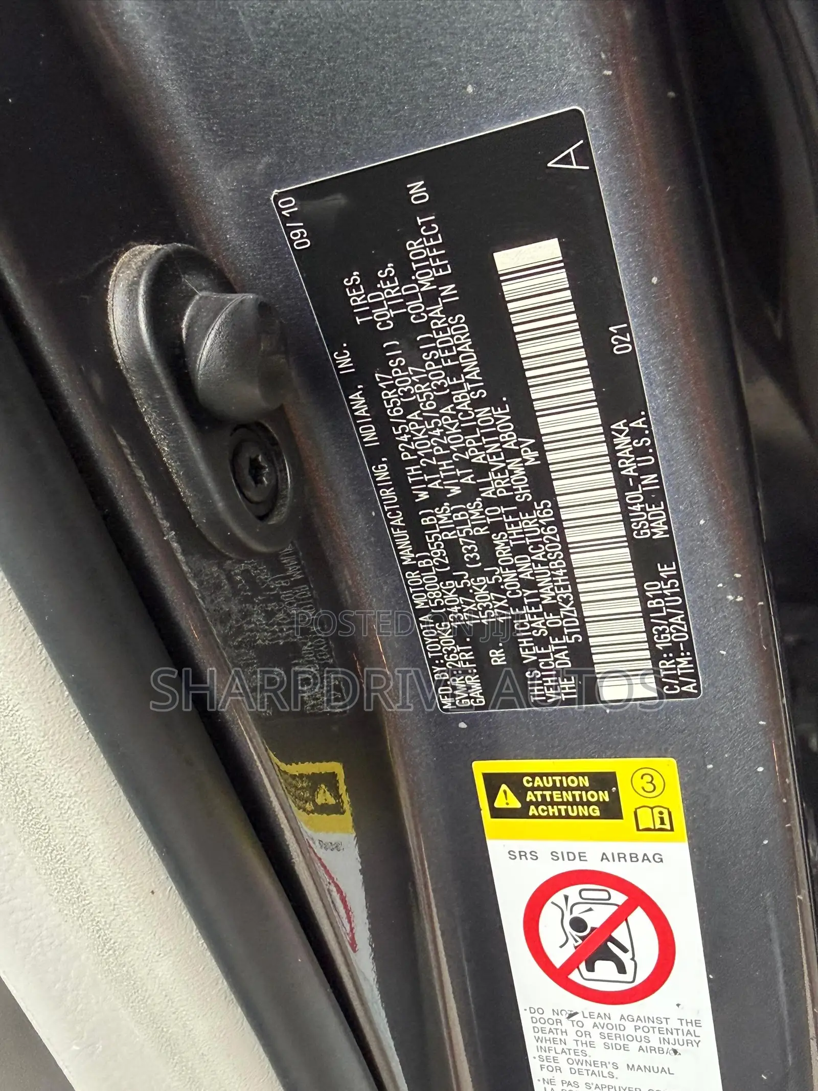 Toyota Highlander SE 2011 Gray