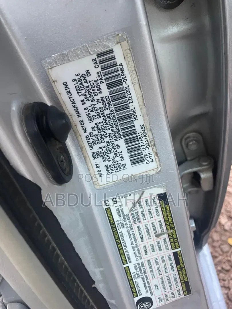 Toyota Corolla 2006 Silver