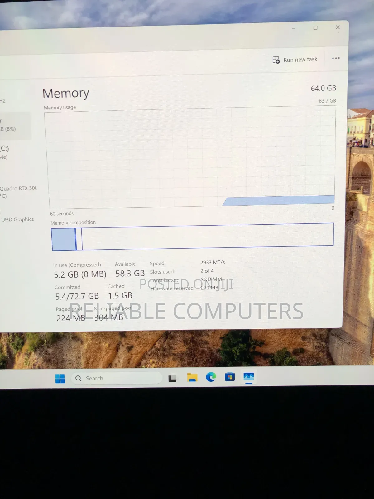 Laptop Lenovo 64GB Intel Core i7 SSD 512GB