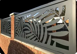 Modern Decorative Laser Cut Fence Design