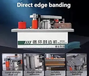 Compact Straight And Curve Woodworking Edge Banding Machine